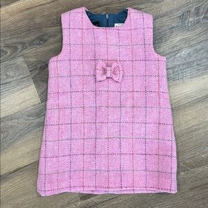 Glen Appin of Scotland since 1903 Harris Tweed Dress Size 3yrs pink with bow